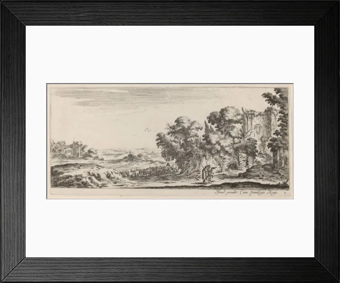 Framed Print : Landscape with Ruins, in or before 1647. Creator: Stefano della Bella Framed Print : Landscape with Ruins, in or before 1647. Creator: Stefano della Bella
