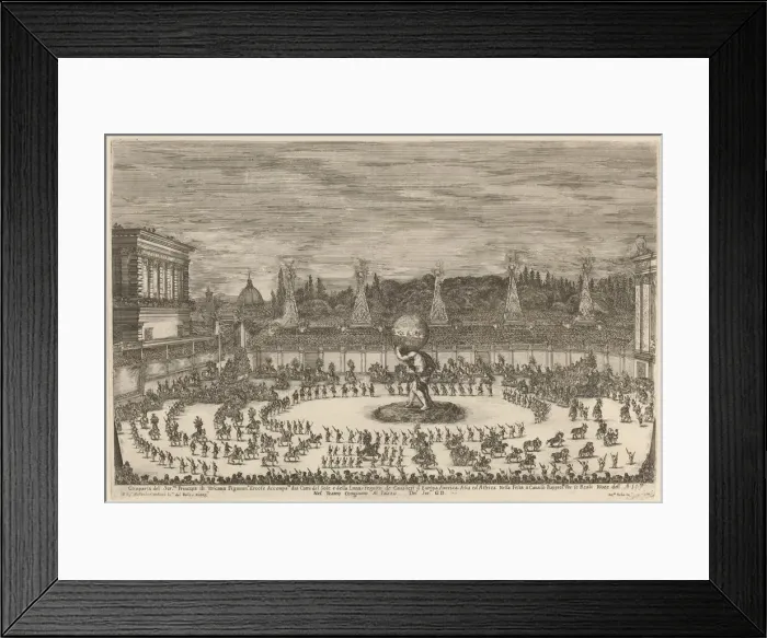 Framed Print : Entrance of the Prince of Tuscany, 1661. Creator: Stefano della Bella Framed Print : Entrance of the Prince of Tuscany, 1661. Creator: Stefano della Bella