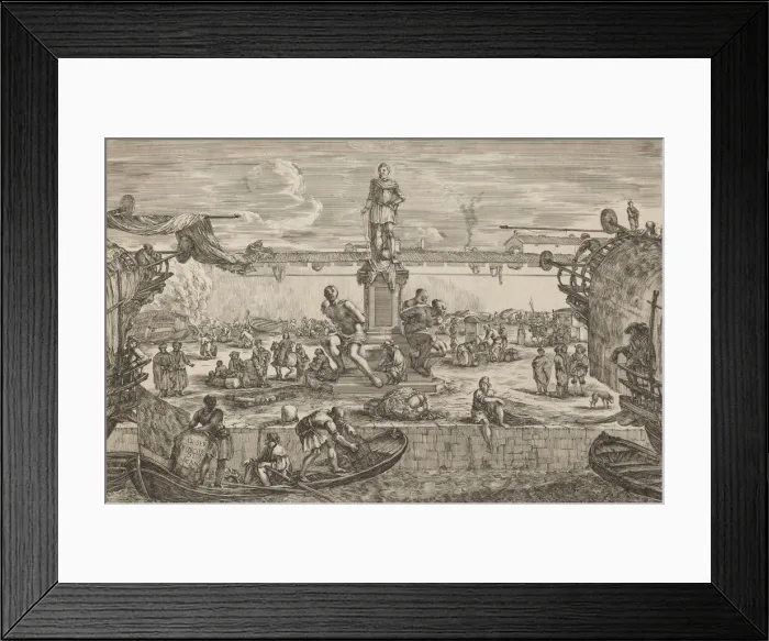 Framed Print : Statue of Ferdinand I, probably c. 1654 / 1655. Creator: Stefano della Bella Framed Print : Statue of Ferdinand I, probably c. 1654 / 1655. Creator: Stefano della Bella