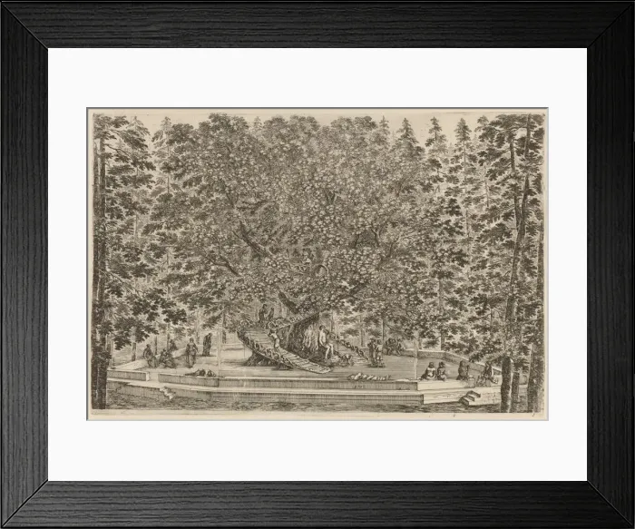 Framed Print : The Inhabited Tree, probably 1653. Creator: Stefano della Bella Framed Print : The Inhabited Tree, probably 1653. Creator: Stefano della Bella