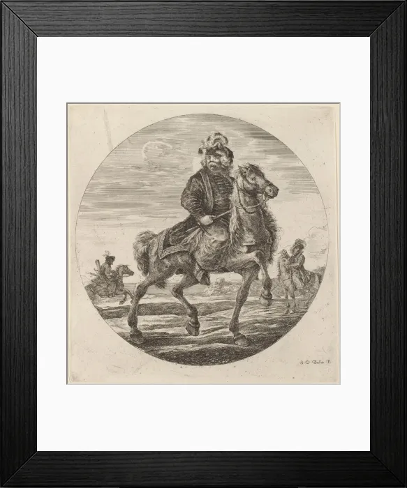 Framed Print : Hungarian Cavalier. Creator: Stefano della Bella Framed Print : Hungarian Cavalier. Creator: Stefano della Bella