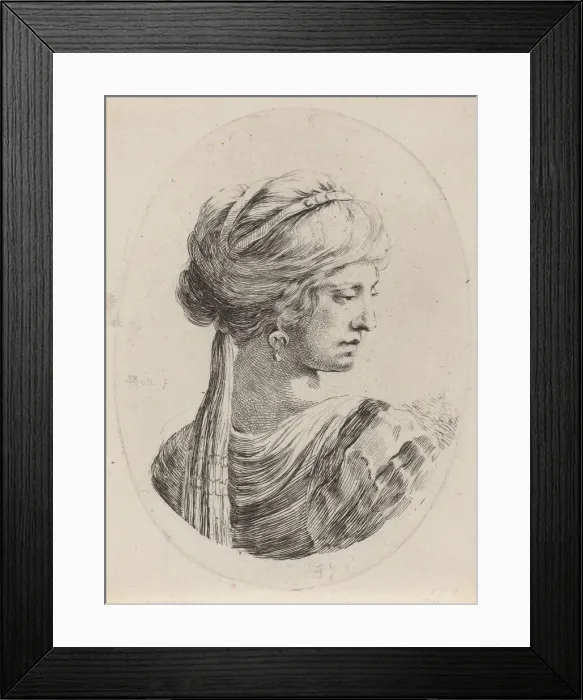 Framed Print : Sultaness in a Veiled Turban, Seen from Behind, 1649 / 1650. Creator: Stefano della Bella Framed Print : Sultaness in a Veiled Turban, Seen from Behind, 1649 / 1650. Creator: Stefano della Bella