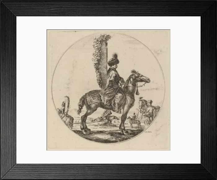 Framed Print : Polish Hussar. Creator: Stefano della Bella Framed Print : Polish Hussar. Creator: Stefano della Bella