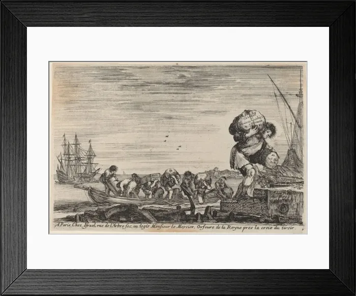 Framed Print : Title Page for Views of the Ports of the Sea, 1647 Framed Print : Title Page for Views of the Ports of the Sea, 1647