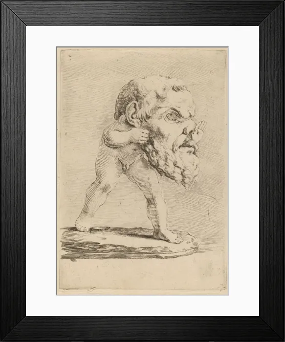 Framed Print : Child Wearing a Mask. Creator: Stefano della Bella Framed Print : Child Wearing a Mask. Creator: Stefano della Bella