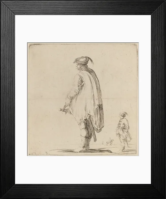 Framed Print : Pole Holding a Hatchet with His Left Hand. Creator: Stefano della Bella Framed Print : Pole Holding a Hatchet with His Left Hand. Creator: Stefano della Bella