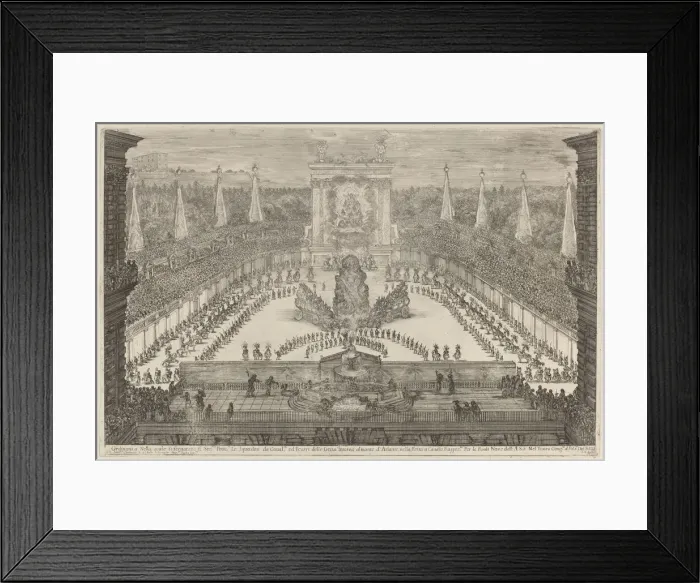 Framed Print : The Prince of Tuscany, His Horse Troops and Carriages around Mount Atlas, 1661 Framed Print : The Prince of Tuscany, His Horse Troops and Carriages around Mount Atlas, 1661