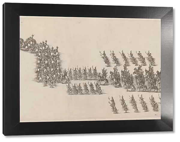 A Procession of Sixty Cavaliers and Torch Bearers, 1652. Creator: Stefano della Bella