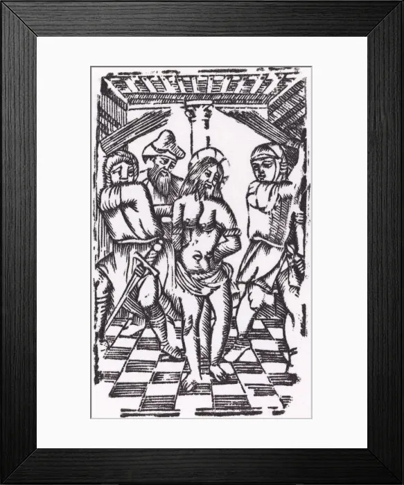 Framed Print : The Flagellation. Creator: Unknown Framed Print : The Flagellation. Creator: Unknown