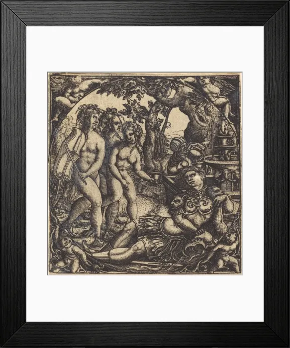Framed Print : The Judgment of Paris. Creator: Unknown Framed Print : The Judgment of Paris. Creator: Unknown