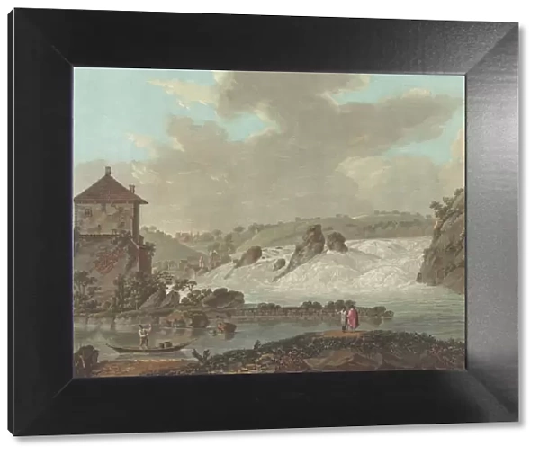 Falls of Schaffhausen, c. 1784. Creator: Charles-Melchior Descourtis