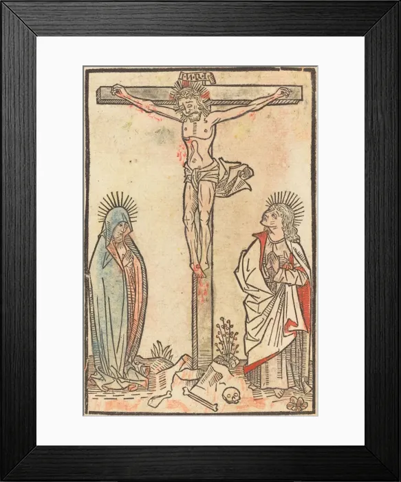 Framed Print : Christ on the Cross, c. 1490. Creator: Unknown Framed Print : Christ on the Cross, c. 1490. Creator: Unknown
