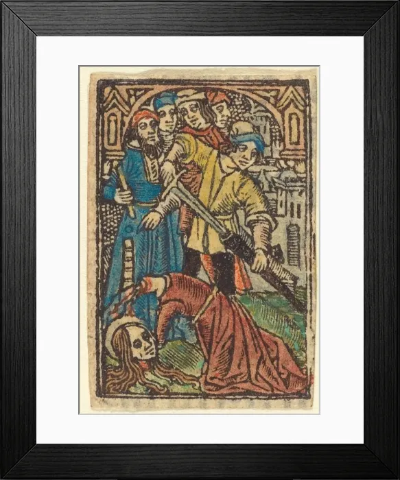 Framed Print : Beheading of Saint Catherine (?). Creator: Unknown Framed Print : Beheading of Saint Catherine (?). Creator: Unknown