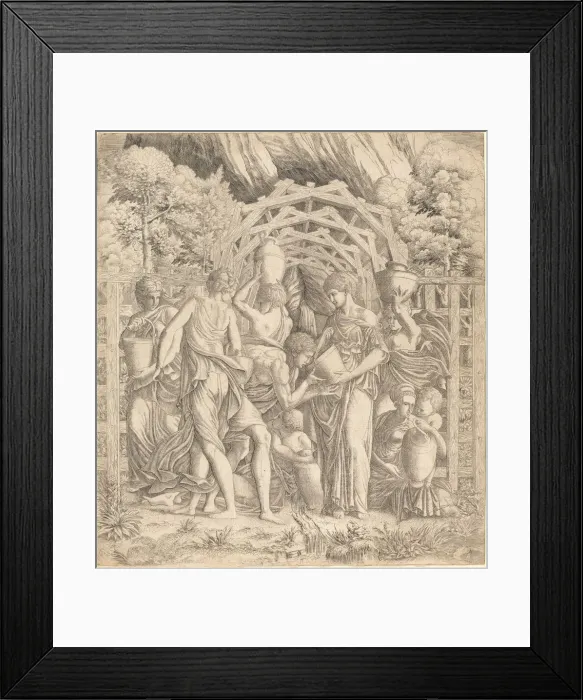 Framed Print : Young Man Drinking Water (Rebecca and Eliezer?). Creator: Unknown Framed Print : Young Man Drinking Water (Rebecca and Eliezer?). Creator: Unknown