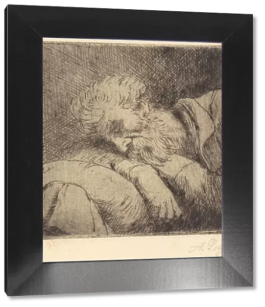 Sleeping Beggar (Mendiant endormi). Creator: Alphonse Legros