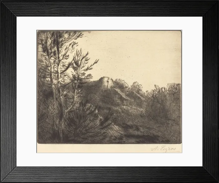 Framed Print : View of a Farm (La ferme de Valoux). Creator: Alphonse Legros Framed Print : View of a Farm (La ferme de Valoux). Creator: Alphonse Legros
