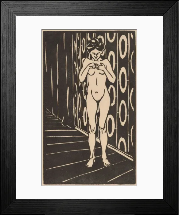 Framed Print : The Finger Game, 1905. Creator: Ernst Kirchner Framed Print : The Finger Game, 1905. Creator: Ernst Kirchner