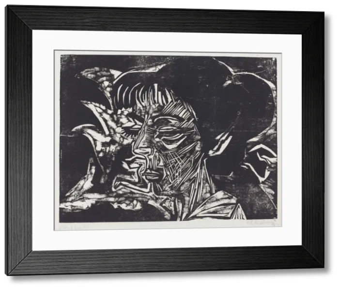 Framed Print : Fanny Wocke, 1916. Creator: Ernst Kirchner Framed Print : Fanny Wocke, 1916. Creator: Ernst Kirchner