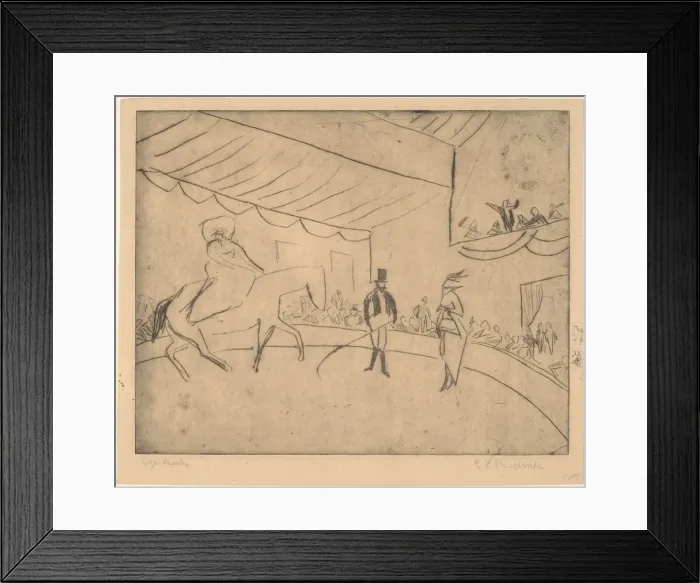 Framed Print : Hippodrome, 1910. Creator: Ernst Kirchner Framed Print : Hippodrome, 1910. Creator: Ernst Kirchner