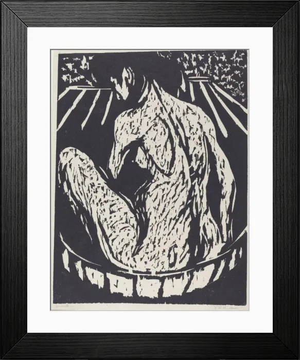 Framed Print : Female Nude, 1908. Creator: Ernst Kirchner Framed Print : Female Nude, 1908. Creator: Ernst Kirchner