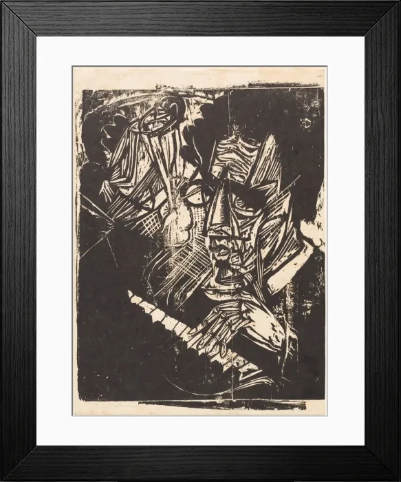 Framed Print : Composer Klemperer, 1916. Creator: Ernst Kirchner Framed Print : Composer Klemperer, 1916. Creator: Ernst Kirchner