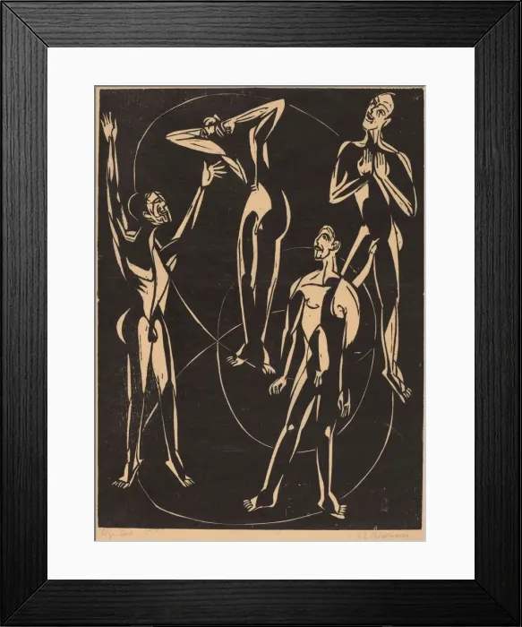 Framed Print : Feelings, 1937. Creator: Ernst Kirchner Framed Print : Feelings, 1937. Creator: Ernst Kirchner