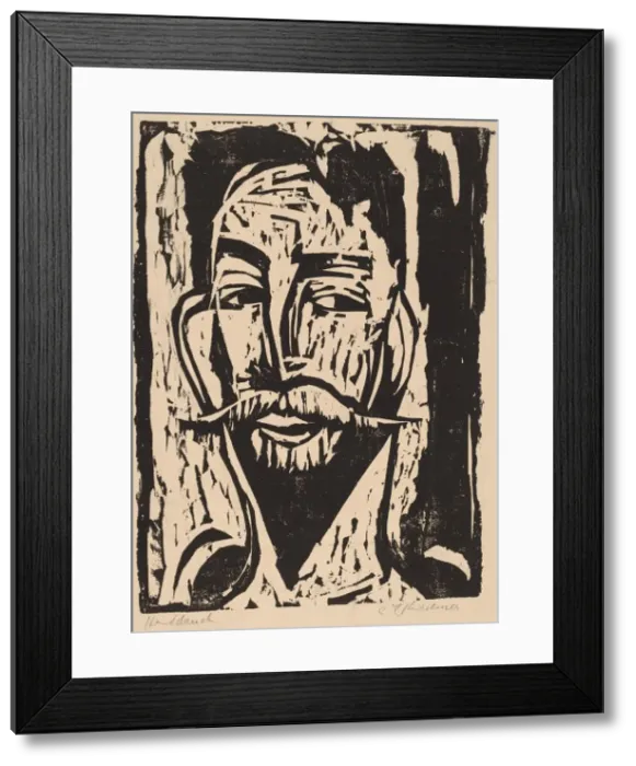 Framed Print : Head of Prof. Dr. Graef, 1915. Creator: Ernst Kirchner Framed Print : Head of Prof. Dr. Graef, 1915. Creator: Ernst Kirchner