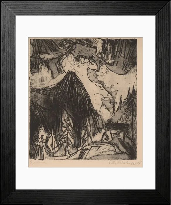 Framed Print : The Seehorn, 1919. Creator: Ernst Kirchner Framed Print : The Seehorn, 1919. Creator: Ernst Kirchner