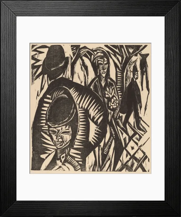 Framed Print : Street Scene After the Rain, 1914. Creator: Ernst Kirchner Framed Print : Street Scene After the Rain, 1914. Creator: Ernst Kirchner