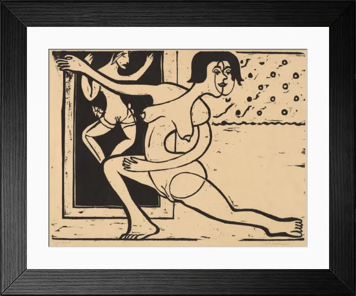 Framed Print : Dancer Practicing, 1934. Creator: Ernst Kirchner Framed Print : Dancer Practicing, 1934. Creator: Ernst Kirchner