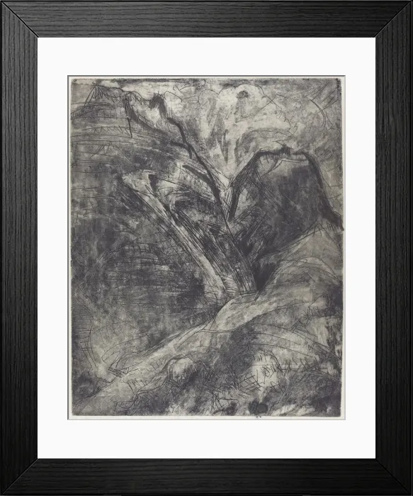 Framed Print : Mountains (Berge), 1920. Creator: Ernst Kirchner Framed Print : Mountains (Berge), 1920. Creator: Ernst Kirchner