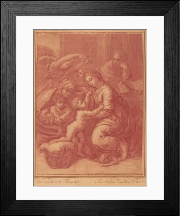 Framed Print : The Holy Family of Christ, early 18th century. Creator: Elisha Kirkall Framed Print : The Holy Family of Christ, early 18th century. Creator: Elisha Kirkall