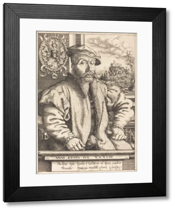 Framed Print : Georg Roggenbach, 1554. Creator: Hans Sebald Lautensack Framed Print : Georg Roggenbach, 1554. Creator: Hans Sebald Lautensack