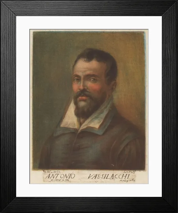 Framed Print : Antonio Vassilacchi, 1789. Creator: Carlo Lasinio Framed Print : Antonio Vassilacchi, 1789. Creator: Carlo Lasinio