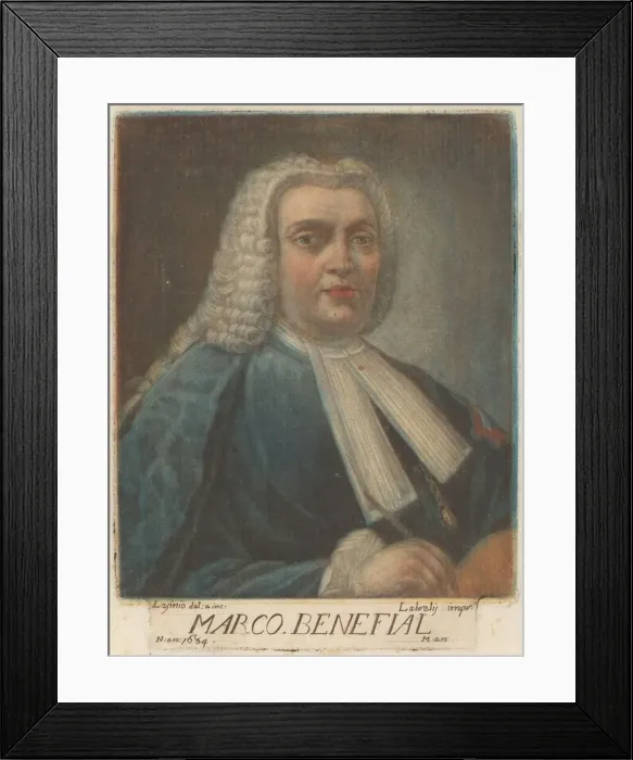 Framed Print : Marco Benefial, 1789. Creator: Carlo Lasinio Framed Print : Marco Benefial, 1789. Creator: Carlo Lasinio