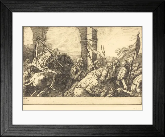 Framed Print : The Triumph of Death: Departure (Le triomphe de la mort: Le depart) Framed Print : The Triumph of Death: Departure (Le triomphe de la mort: Le depart)