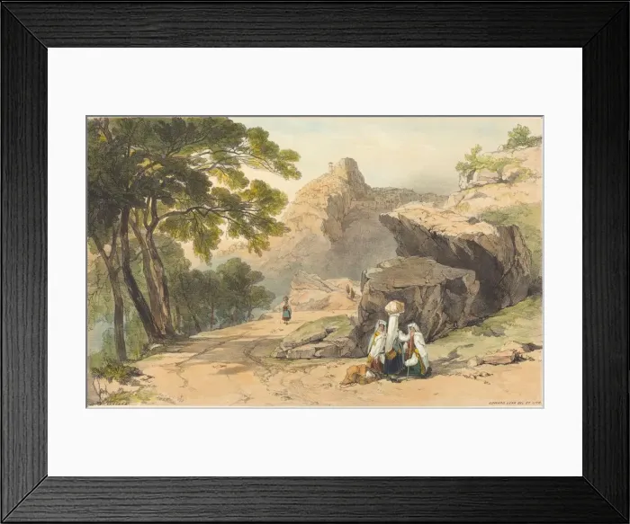 Framed Print : Cervara. Creator: Edward Lear Framed Print : Cervara. Creator: Edward Lear