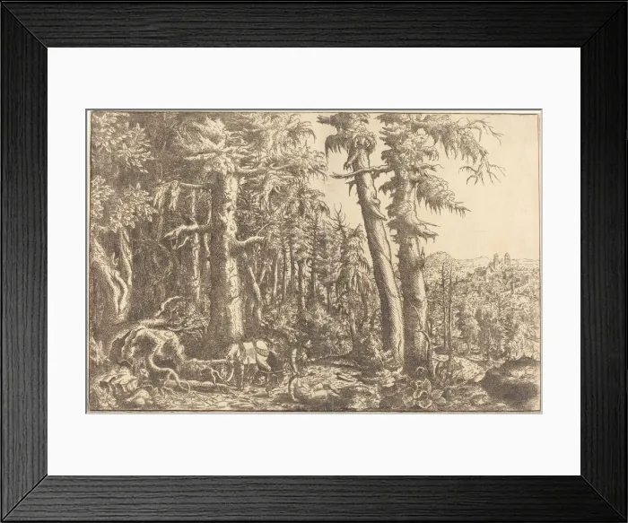 Framed Print : The Good Samaritan, c. 1558. Creator: Hans Sebald Lautensack Framed Print : The Good Samaritan, c. 1558. Creator: Hans Sebald Lautensack