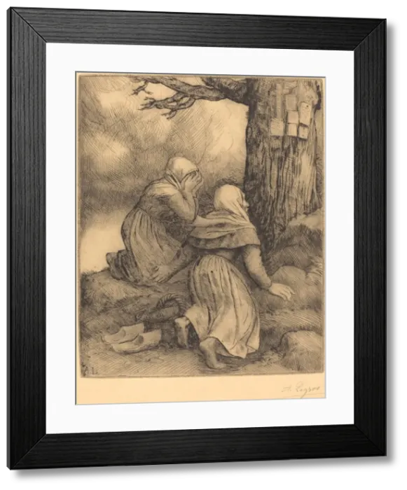 Framed Print : The Tree of Salvation (L arbe de salut). Creator: Alphonse Legros Framed Print : The Tree of Salvation (L arbe de salut). Creator: Alphonse Legros