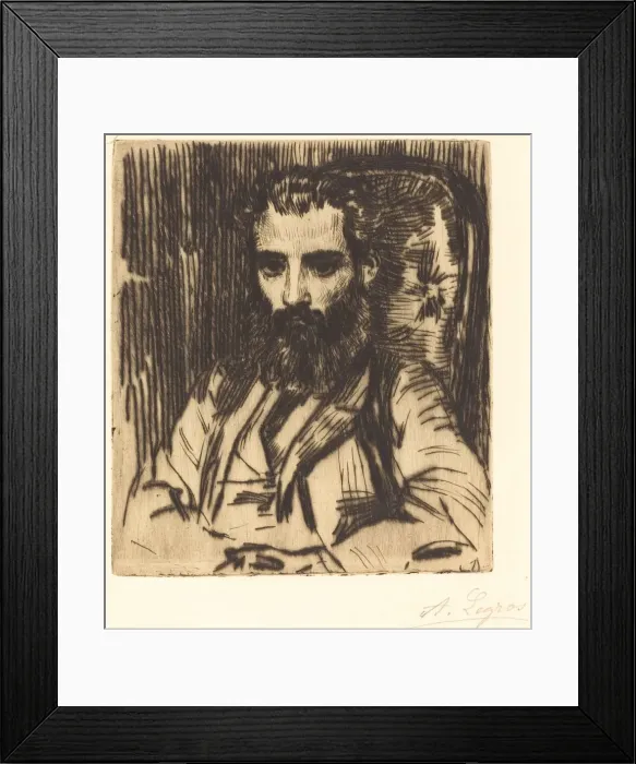 Framed Print : Florestan Mionnet. Creator: Alphonse Legros Framed Print : Florestan Mionnet. Creator: Alphonse Legros