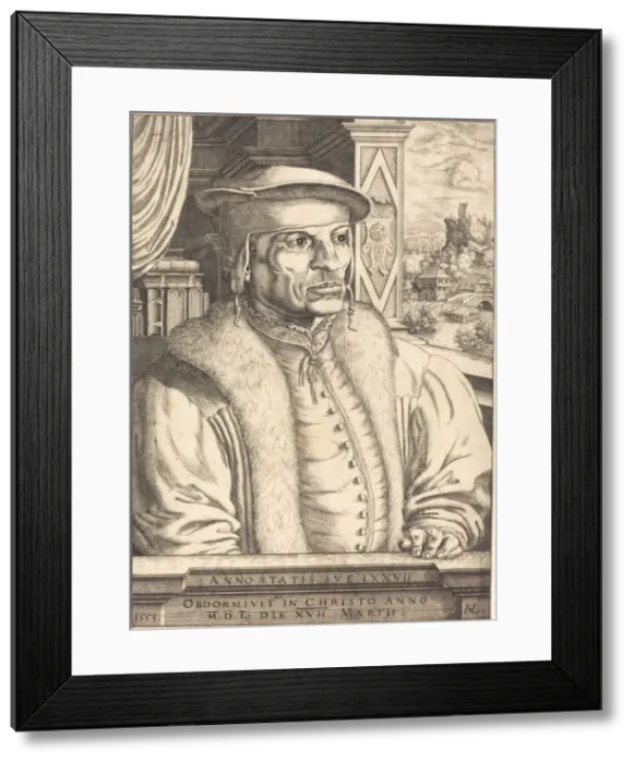 Framed Print : Leonard von Eckh, 1553. Creator: Hans Sebald Lautensack Framed Print : Leonard von Eckh, 1553. Creator: Hans Sebald Lautensack