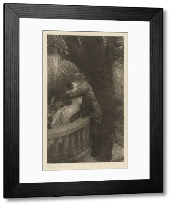 Framed Print : In the Park (Im Park): pl. 4, 1878. Creator: Max Klinger Framed Print : In the Park (Im Park): pl. 4, 1878. Creator: Max Klinger