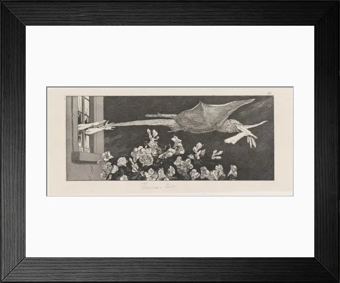 Framed Print : Abduction (Entführung), 1878 / 1880. Creator: Max Klinger Framed Print : Abduction (Entführung), 1878 / 1880. Creator: Max Klinger