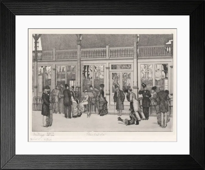 Framed Print : Place (Ort), 1880. Creator: Max Klinger Framed Print : Place (Ort), 1880. Creator: Max Klinger