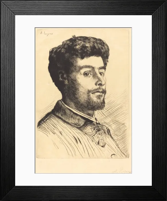 Framed Print : Frederic Regamey. Creator: Alphonse Legros Framed Print : Frederic Regamey. Creator: Alphonse Legros