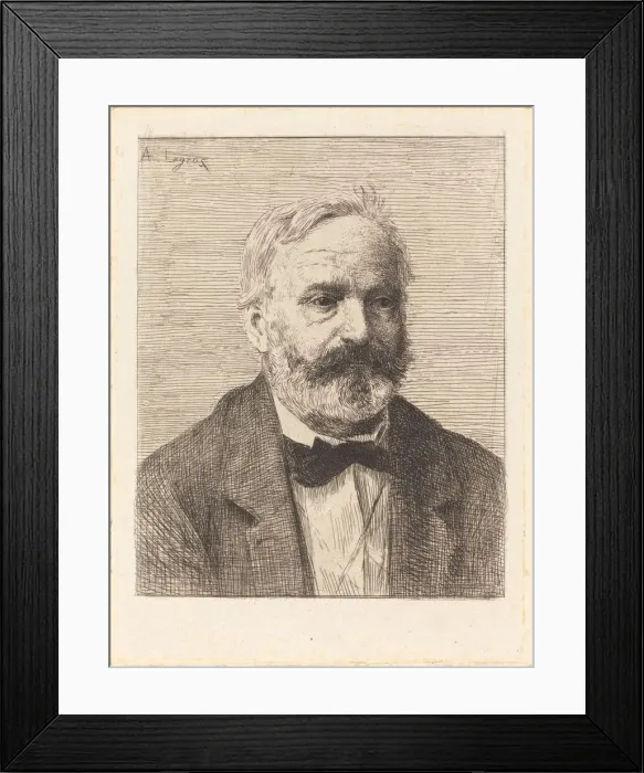 Framed Print : Victor Hugo, 1st plate. Creator: Alphonse Legros Framed Print : Victor Hugo, 1st plate. Creator: Alphonse Legros