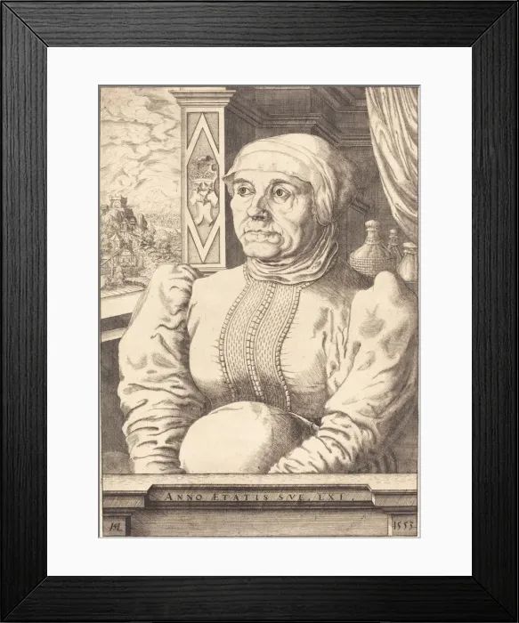 Framed Print : Felicitas von Eckh (Freyberg), 1553. Creator: Hans Sebald Lautensack Framed Print : Felicitas von Eckh (Freyberg), 1553. Creator: Hans Sebald Lautensack