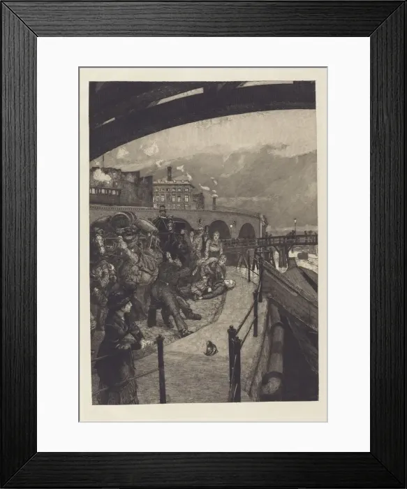 Framed Print : Ein Mord (A Murder), 1883. Creator: Max Klinger Framed Print : Ein Mord (A Murder), 1883. Creator: Max Klinger