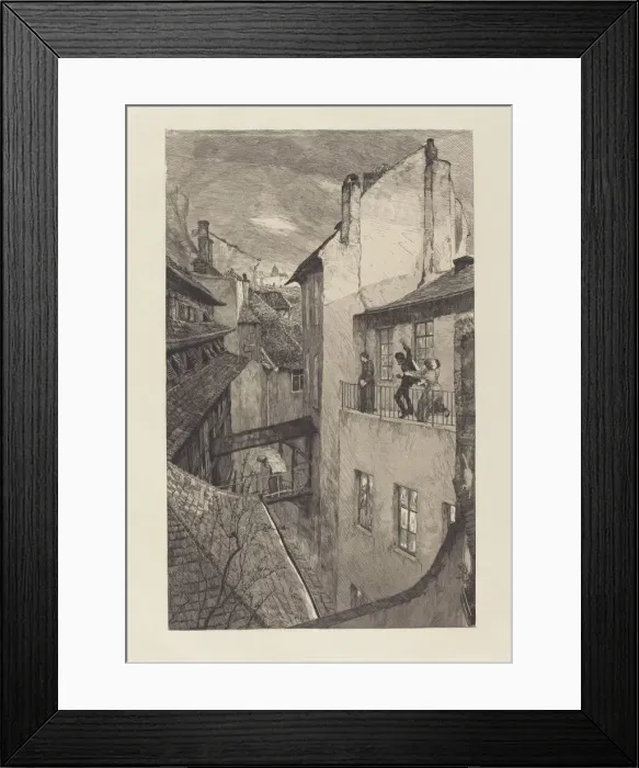Framed Print : Eine Mutter I (A Mother I), 1883. Creator: Max Klinger Framed Print : Eine Mutter I (A Mother I), 1883. Creator: Max Klinger