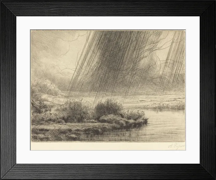 Framed Print : Storm (Un orage). Creator: Alphonse Legros Framed Print : Storm (Un orage). Creator: Alphonse Legros